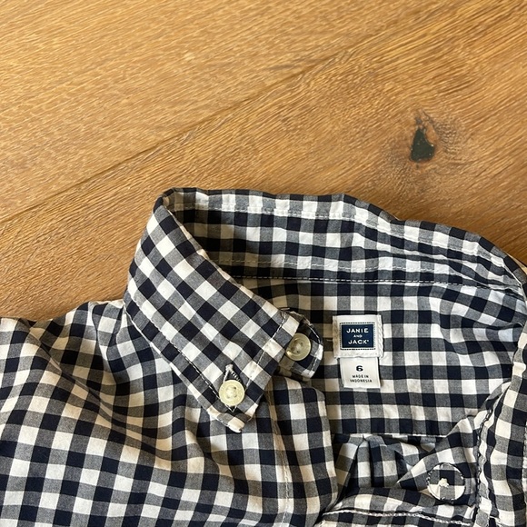 J&J navy and white gingham button down - Picture 3 of 6